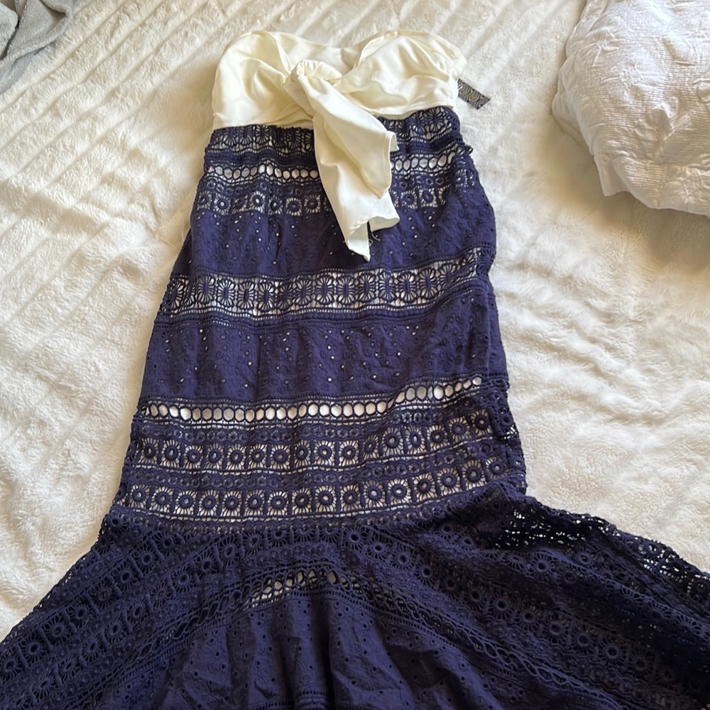 Gianni Bini strapless mermaid dress